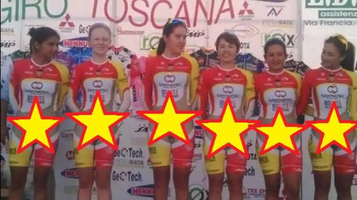Cyklistické dresy týmu Bogota Humana jsou dosti kontroverzní... Cyklistické dresy týmu Bogota Humana jsou dosti kontroverzní...