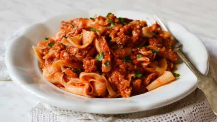 Pappardelle s králičím ragú Pappardelle s králičím ragú