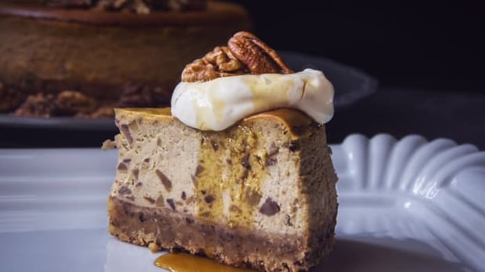 Kaštanový cheesecake Kaštanový cheesecake