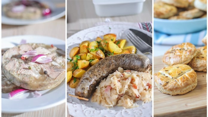 Domácí zabijačkové hody: tlačenka, jitrnice a škvarkové placky Domácí zabijačkové hody: tlačenka, jitrnice a škvarkové placky