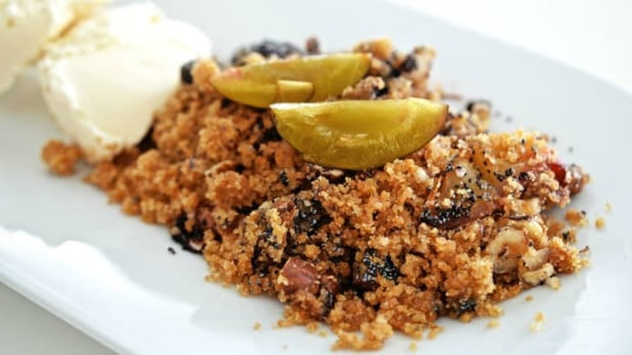 Švestkový crumble Švestkový crumble
