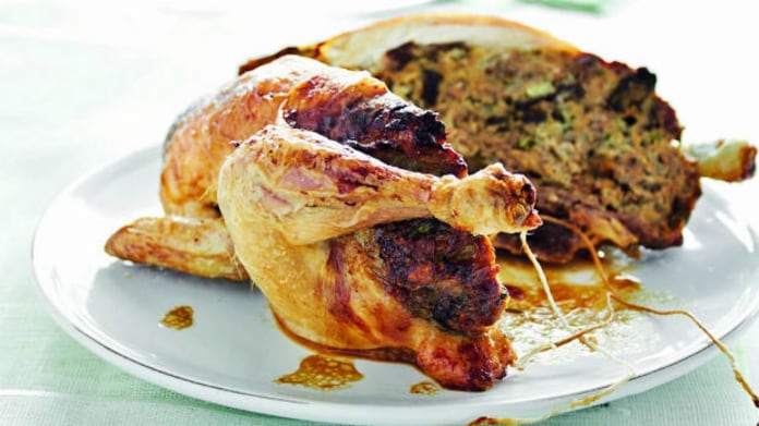 Houbová nádivka do jarního kuřátka Houbová nádivka do jarního kuřátka