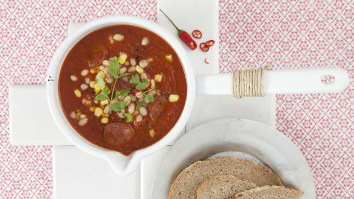 Mexická rajská polévka Mexická rajská polévka