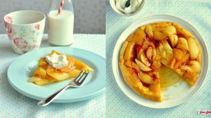 Jablečno-hruškový tarte tatin Jablečno-hruškový tarte tatin
