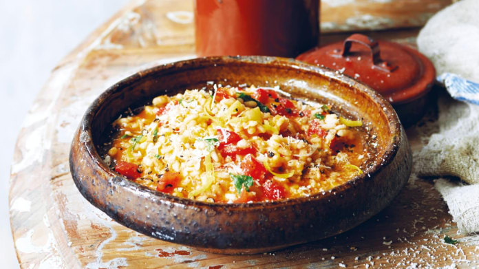 Risotto s čerstvými rajčaty Risotto s čerstvými rajčaty