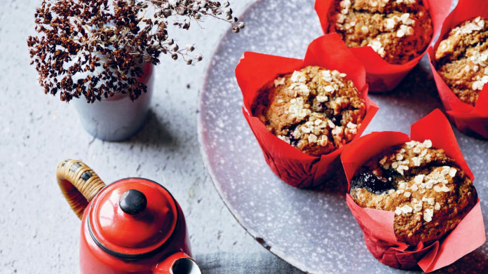 Borůvkové muffiny ze špaldové mouky Borůvkové muffiny ze špaldové mouky