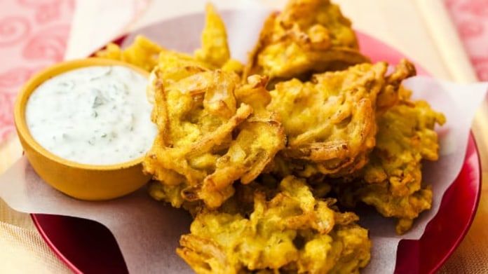 Cibulové bhaji Cibulové bhaji