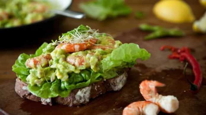 Guacamole s krevetami Guacamole s krevetami