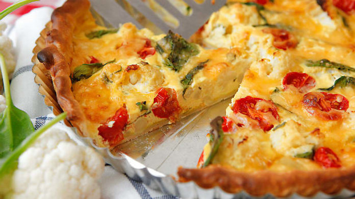 Květákový quiche Květákový quiche