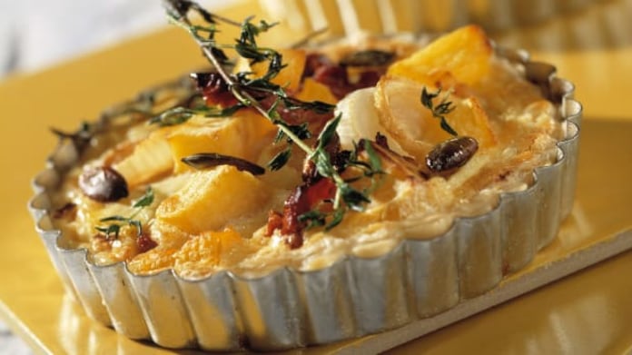 Dýňový quiche s tymiánem Dýňový quiche s tymiánem