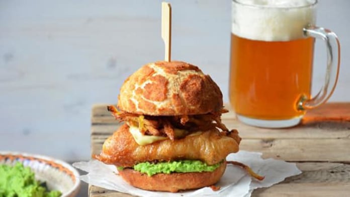 Fish & chips burger Fish & chips burger