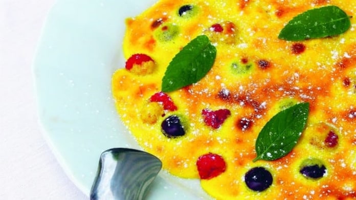 Zabaione s ovocem Zabaione s ovocem