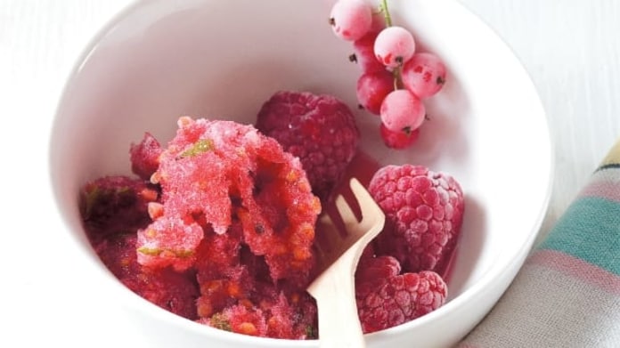 Malinovo-rybízový sorbet Malinovo-rybízový sorbet