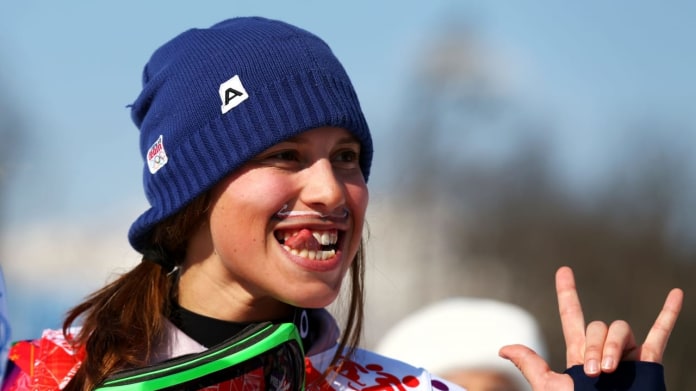 Olympijská vítězka Eva Samková Olympijská vítězka Eva Samková