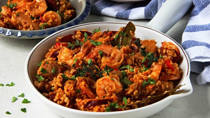 Jambalaya s bulgurem Jambalaya s bulgurem