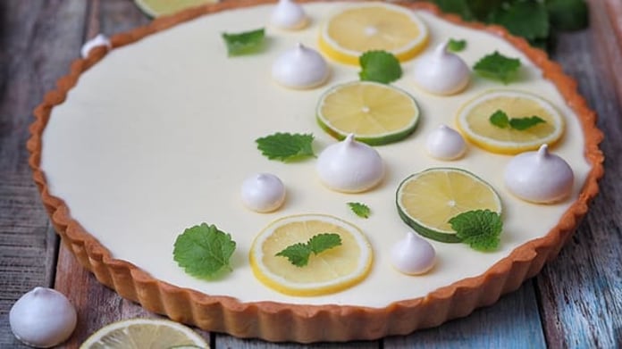 Smetanovo-citronový koláč Smetanovo-citronový koláč