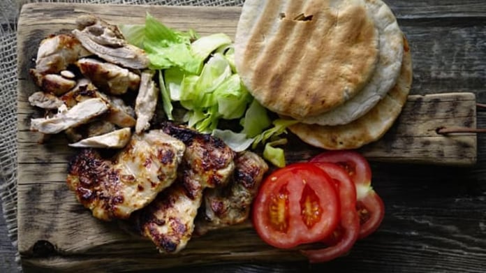Kuřecí shawarma Kuřecí shawarma