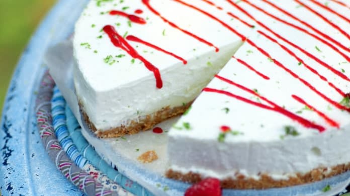 Limetový cheesecake bez pečení Limetový cheesecake bez pečení