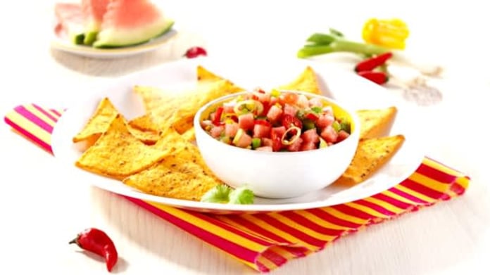 Ohnivo-ledová salsa s melounem Ohnivo-ledová salsa s melounem