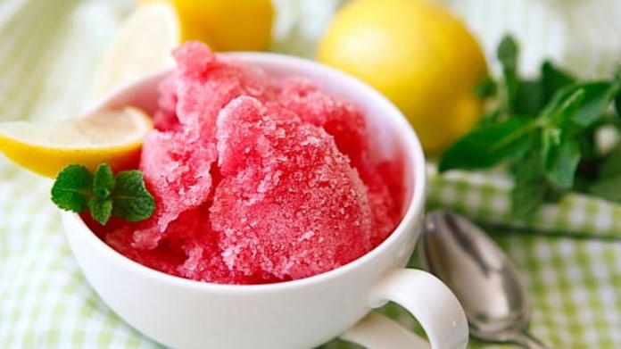 Melounovo - citronový sorbet Melounovo - citronový sorbet