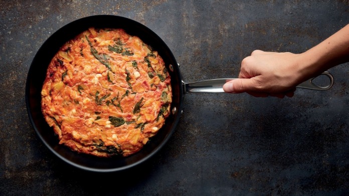 Frittata s ovčím sýrem Frittata s ovčím sýrem