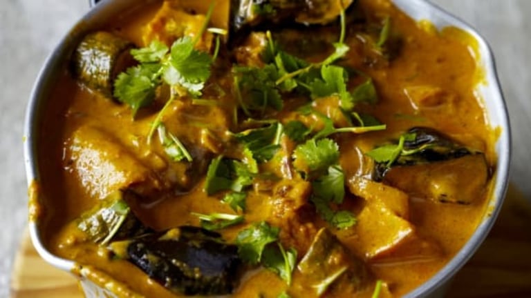 Zapečené zeleninové curry