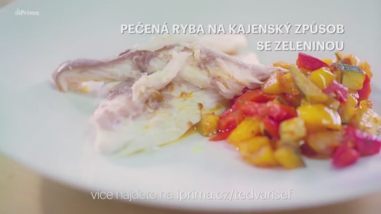 Teď vaří šéf! VII (5): Pečená ryba na kajenský způsob se zeleninou Teď vaří šéf! VII (5): Pečená ryba na kajenský způsob se zeleninou