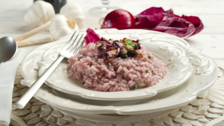 Risotto al radicchio (Rizoto s čekankou) Risotto al radicchio (Rizoto s čekankou)