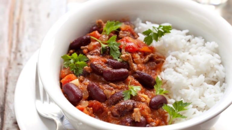 Chilli con carne s rýží Chilli con carne s rýží