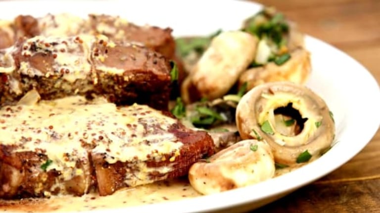 VIDEO: Faux filet s restovanými žampiony
