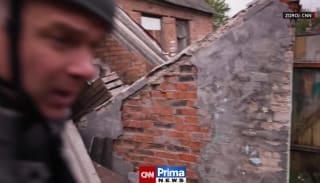 CNN na frontové linii v ukrajinské obci Vovčansk