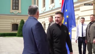 Viktor Orbán se během návštěvy Kyjeva setkal s Volodymyrem Zelenským