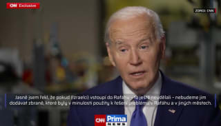 Biden exkluzivně pro CNN Pokud Izrael provede invazi do Rafáhu, nepomůžeme.