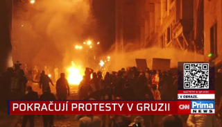 Gruzínci v ulicích protestují proti proruským krokům své vlády