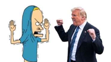 Trumpův šílený pozdrav 1 Trumpův šílený pozdrav 1