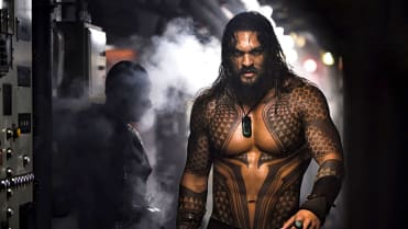 Jason Momoa jako Aquaman. Jason Momoa jako Aquaman.