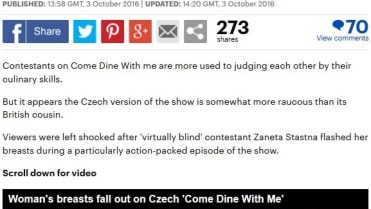 O Žanetiných prsou informoval deník Daily Mail. O Žanetiných prsou informoval deník Daily Mail.