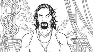 Jason Momoa medituje. Jason Momoa medituje.