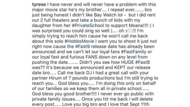 Tyrese spadl na hlavu Tyrese spadl na hlavu