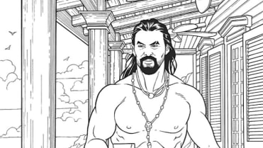 Jason Momoa na terase. Jason Momoa na terase.