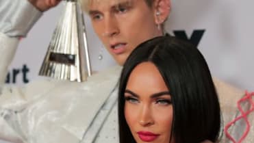 Machine Gun Kelly a Megan Fox na cenách iHeartRadio Machine Gun Kelly a Megan Fox na cenách iHeartRadio