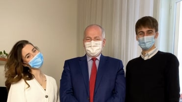 Anna Šulc, Jakub Gulab a Roman Prymula. Anna Šulc, Jakub Gulab a Roman Prymula.