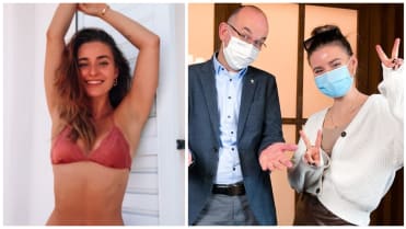 Anna Šulc a její kampaň o očkování. Anna Šulc a její kampaň o očkování.