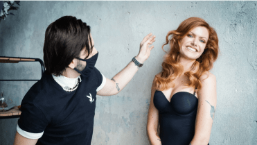 Gabriela Koukalová během focení pro Playboy Gabriela Koukalová během focení pro Playboy