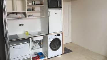 Kuchyň před dokončením Kuchyň před dokončením