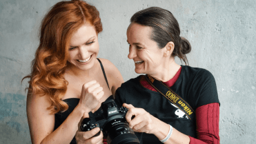 Gabriela s fotografkou Gabriela s fotografkou