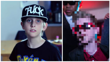 Misha jako drsný rapper. Misha jako drsný rapper.