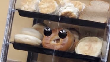 Chci být šťastný tak, jako tenhle bagel. Chci být šťastný tak, jako tenhle bagel.