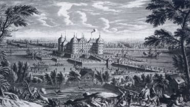 Zámek na rytině z roku 1733 Zámek na rytině z roku 1733