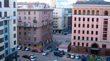 Pohled do Tverské ulice z Českého domu Pohled do Tverské ulice z Českého domu